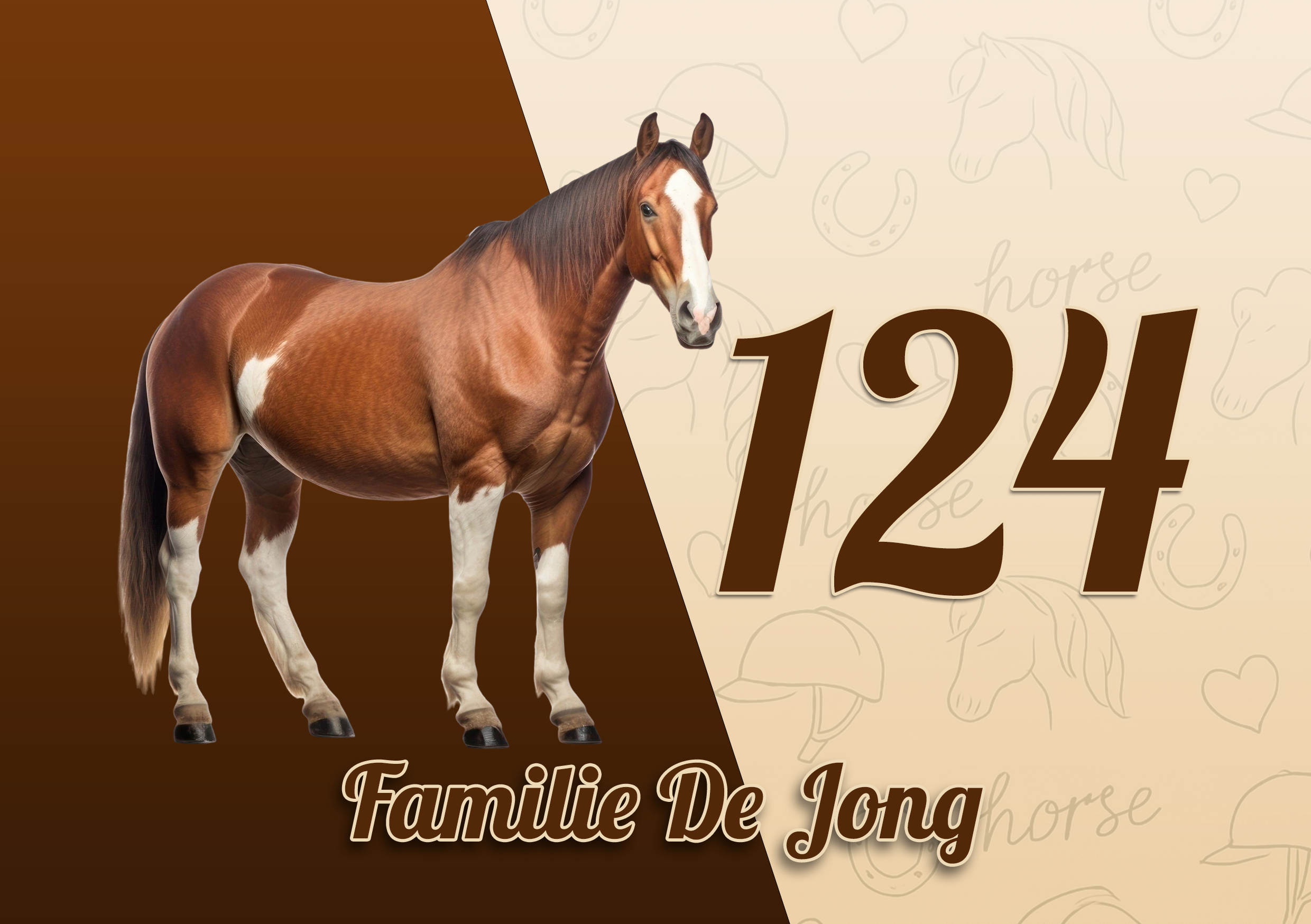 Paarden Naambordje 15