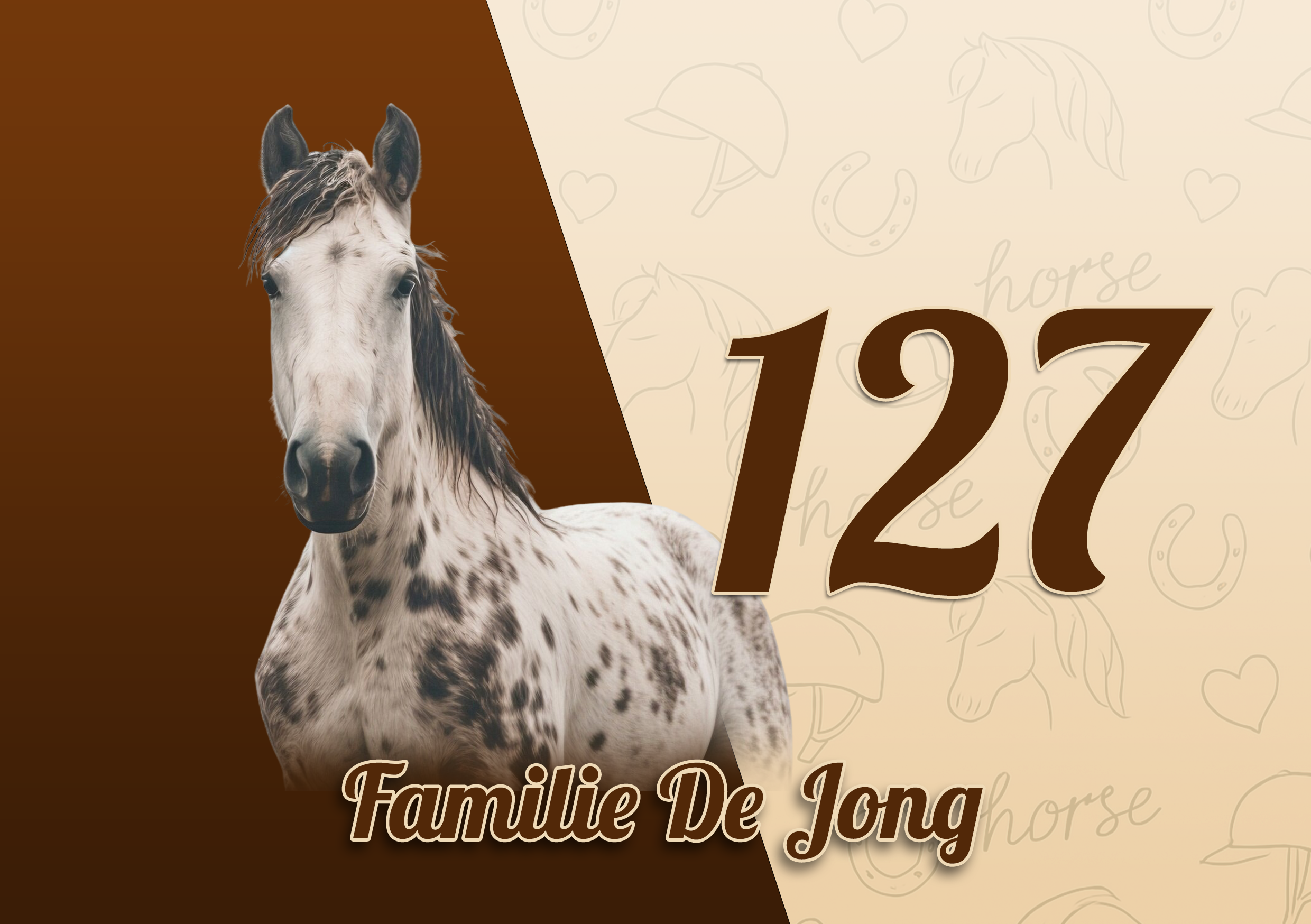 Paarden Naambordje 18