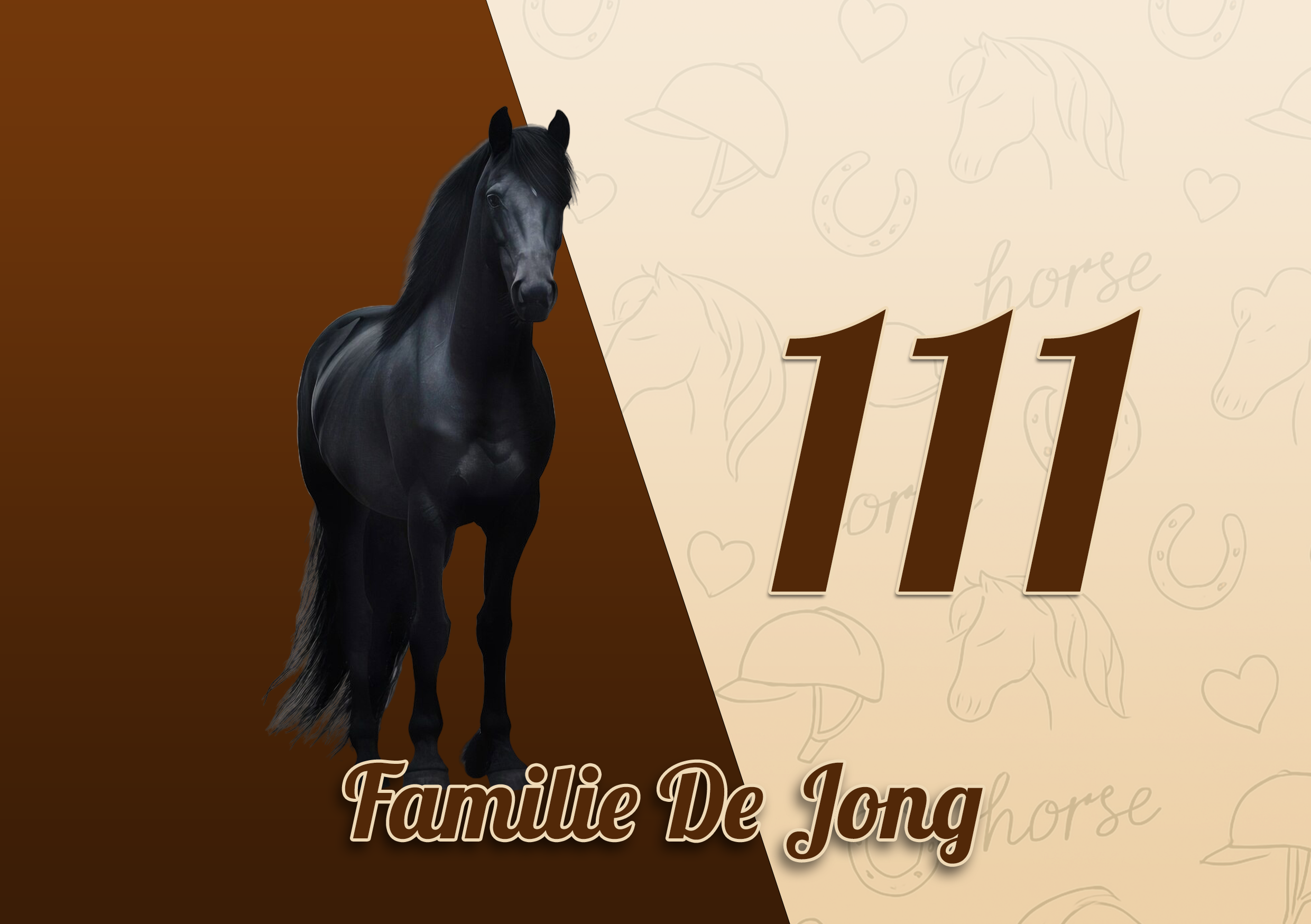 Paarden Naambordje 2