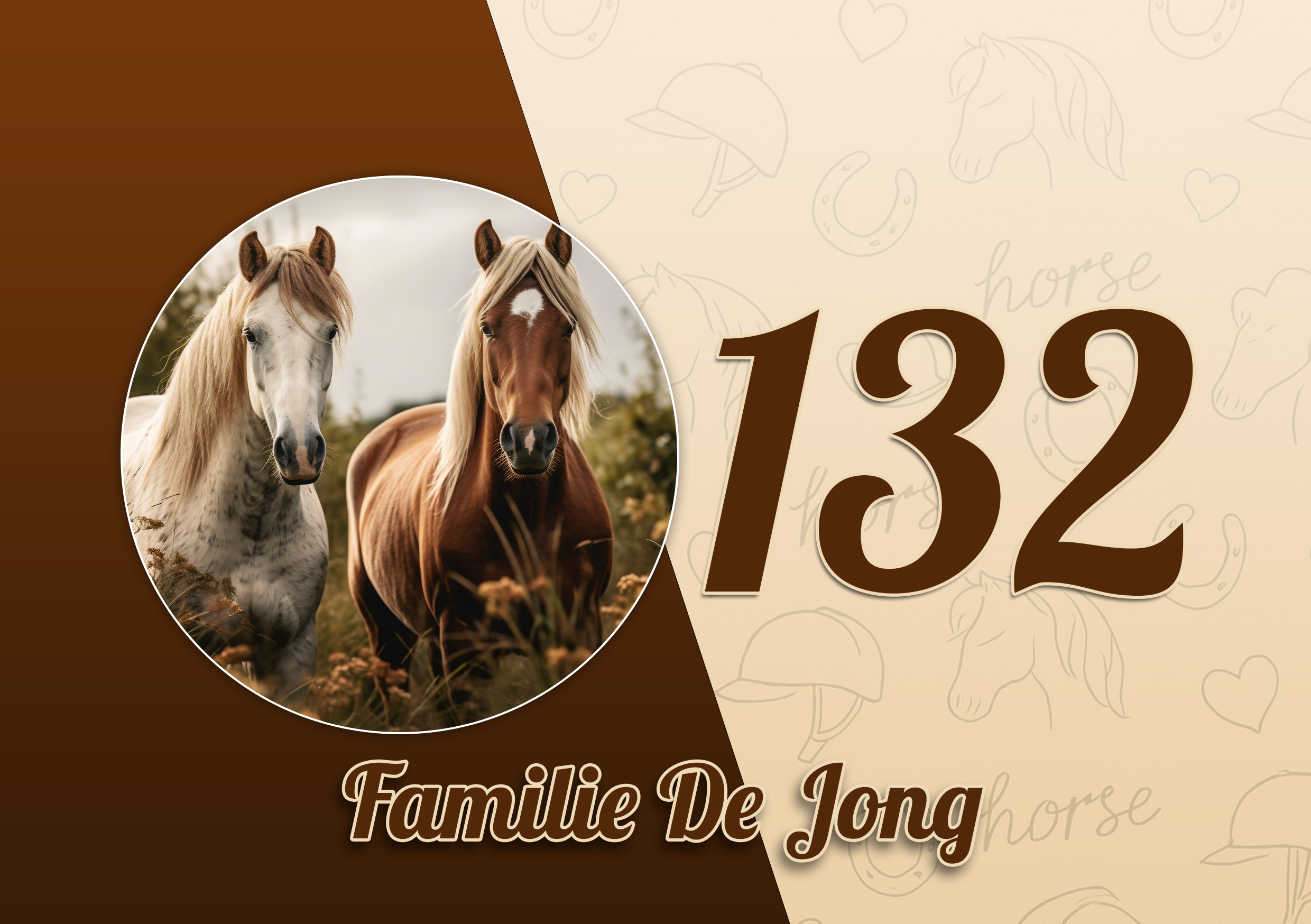 Paarden Naambordje 23
