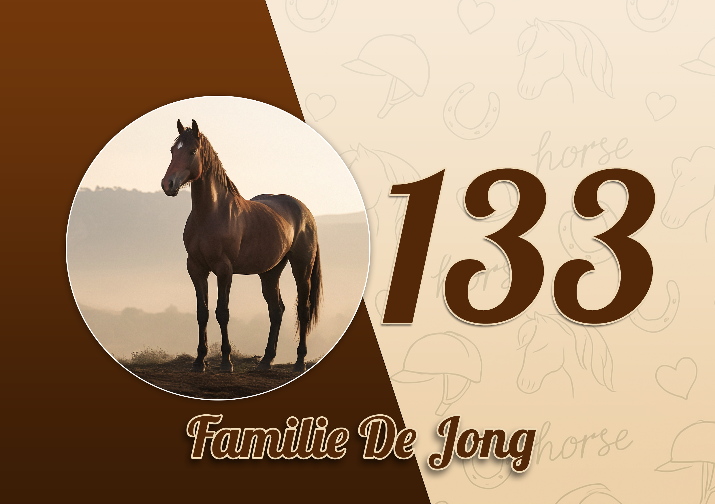 Paarden Naambordje 24