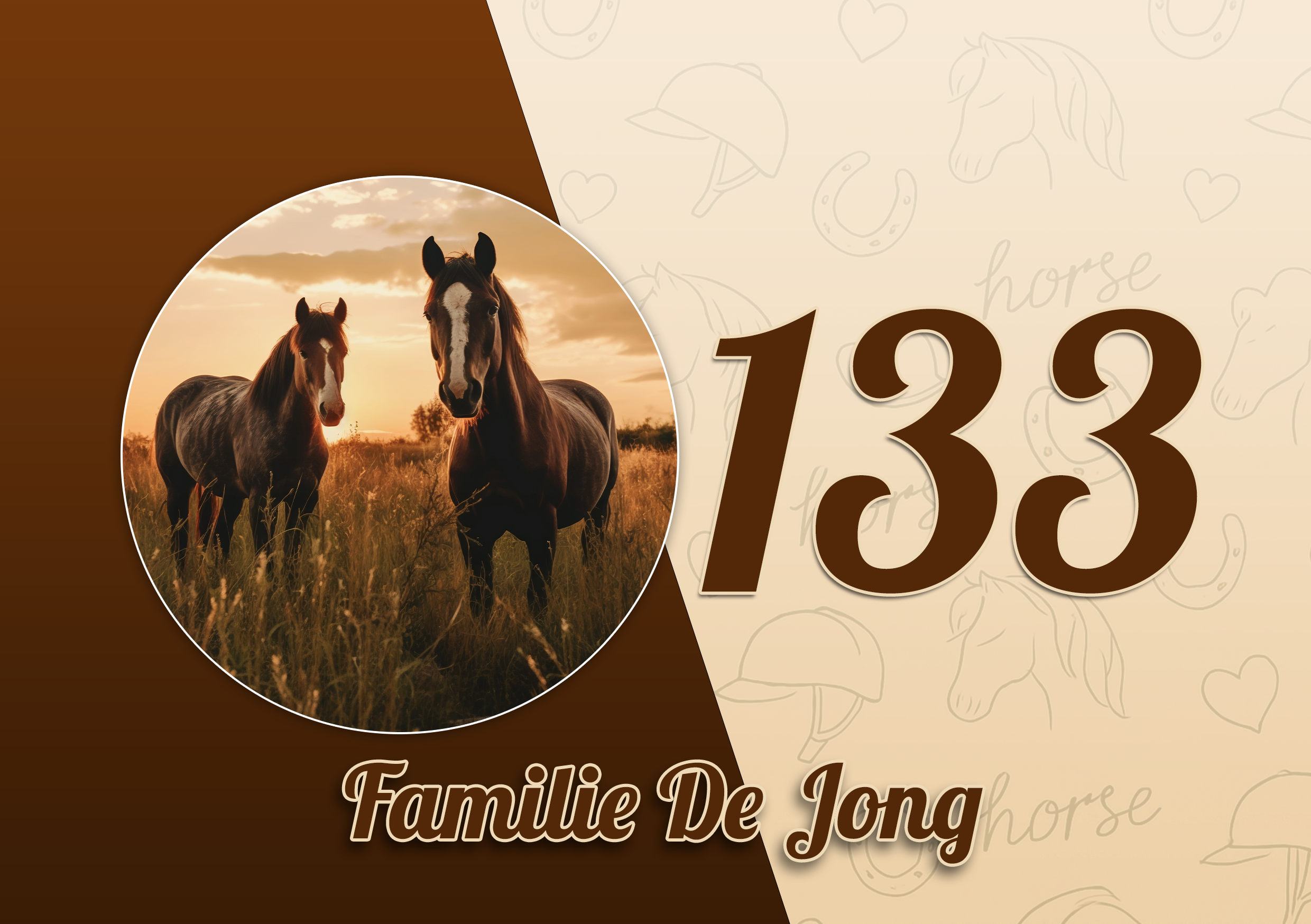Paarden Naambordje 25