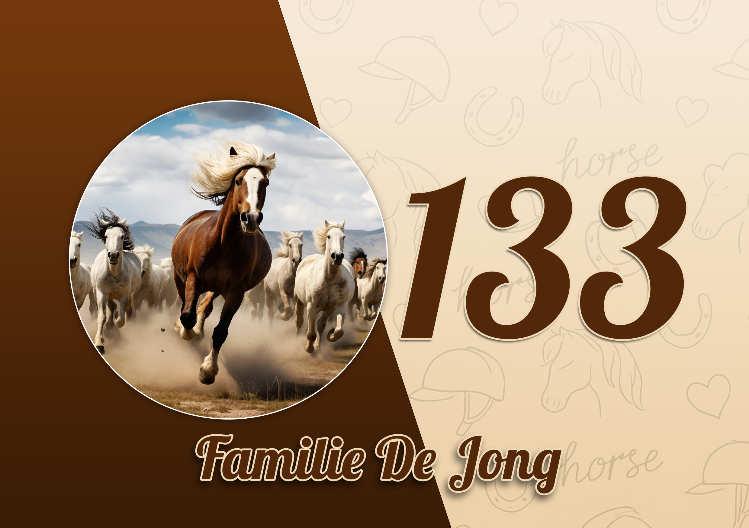 Paarden Naambordje 26