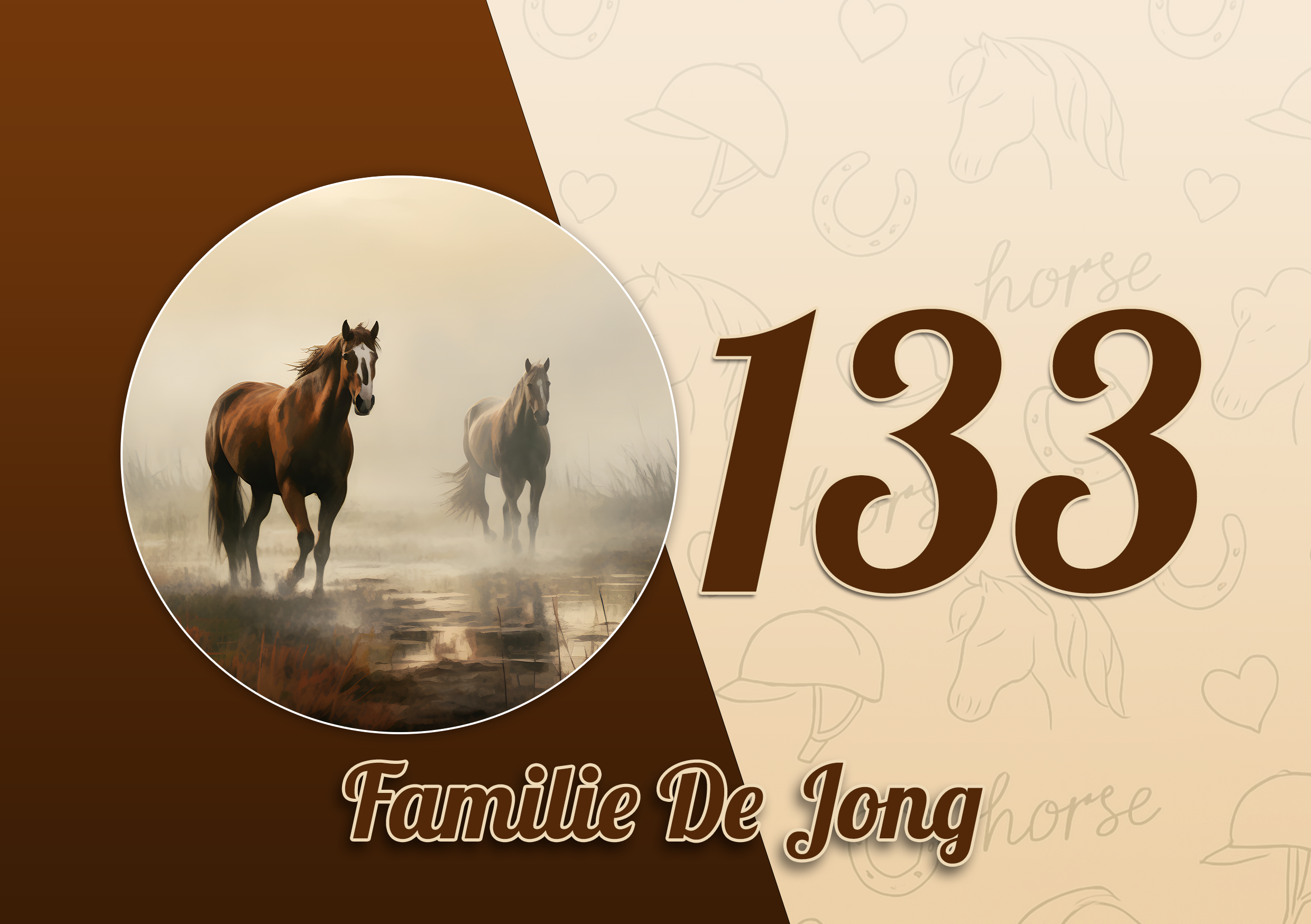 Paarden Naambordje 27