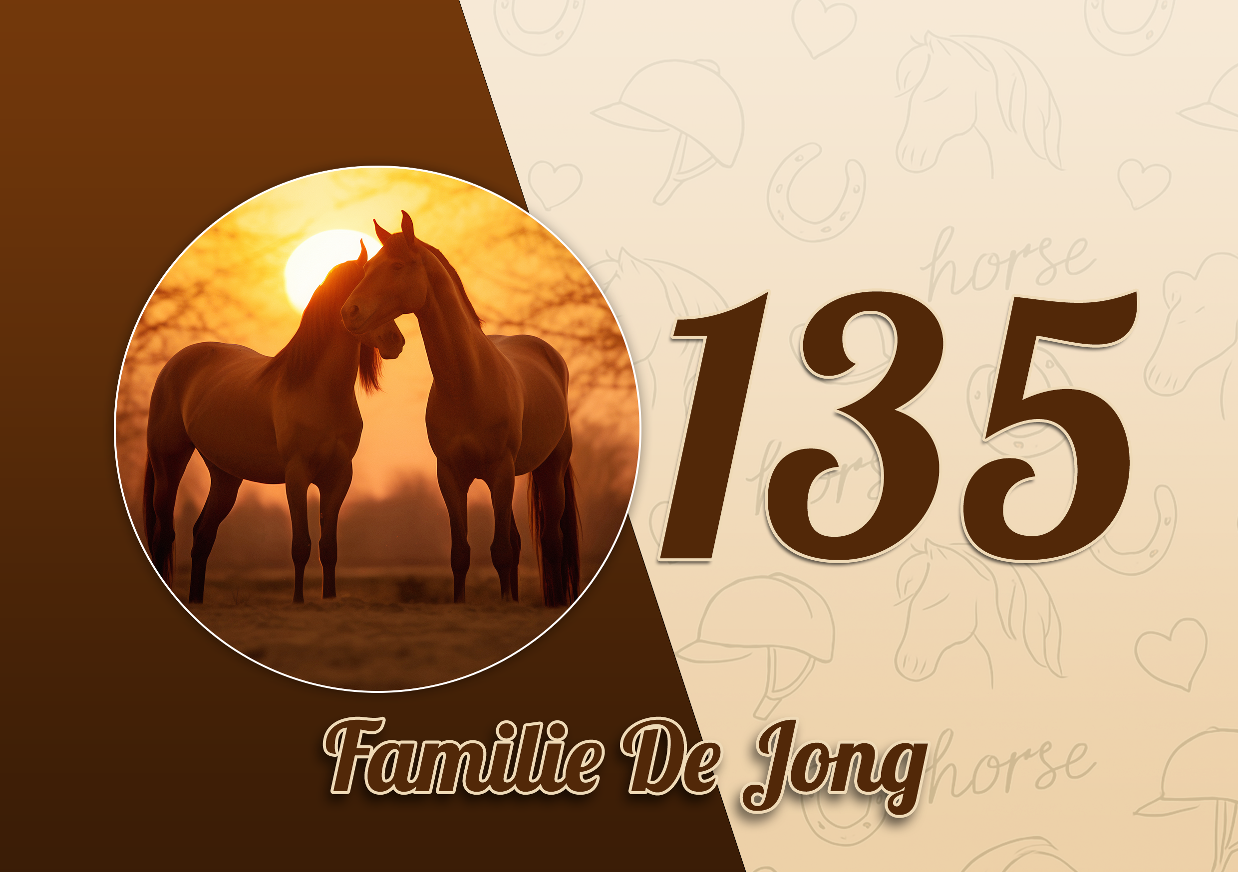 Paarden Naambordje 29
