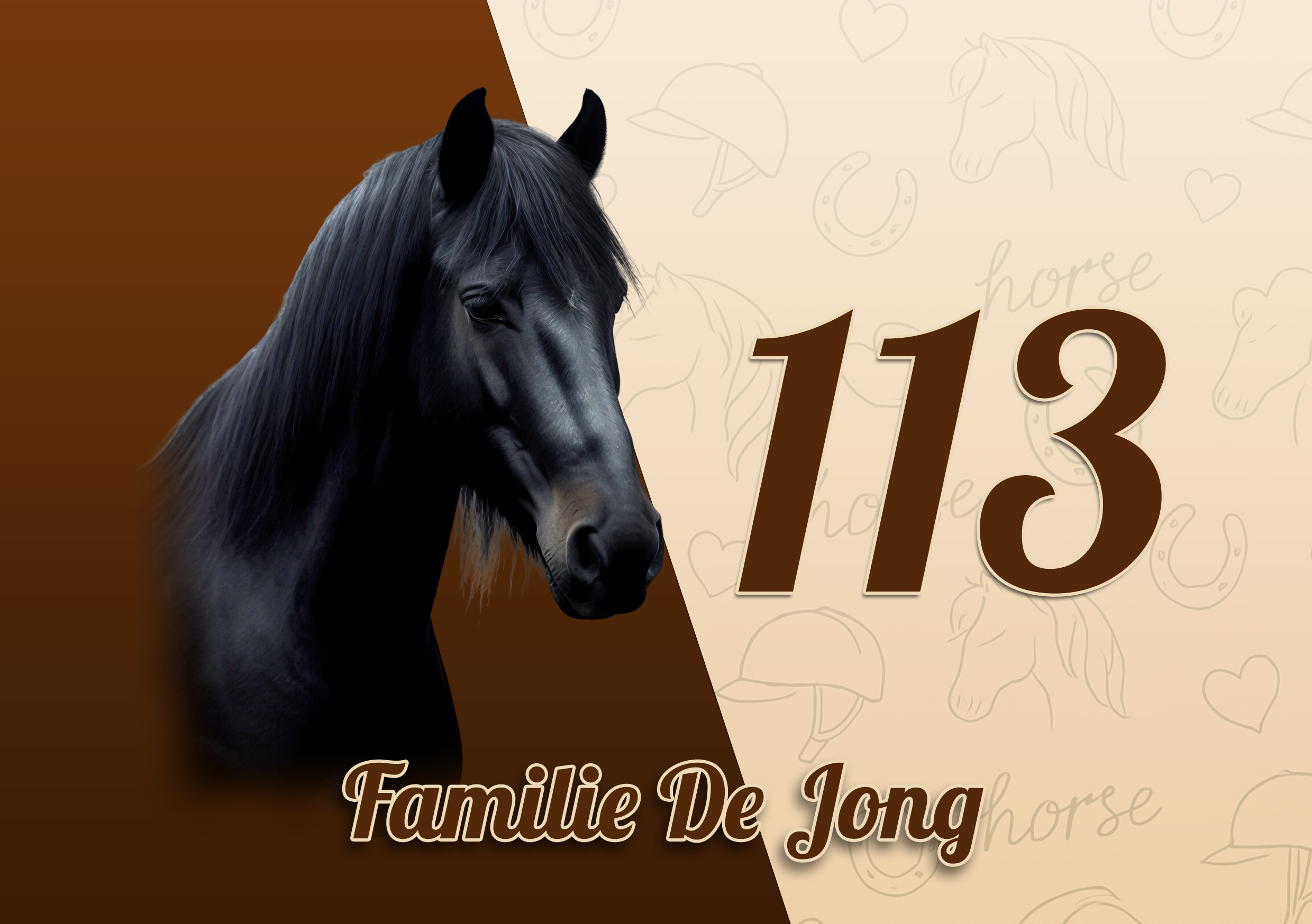 Paarden Naambordje 4