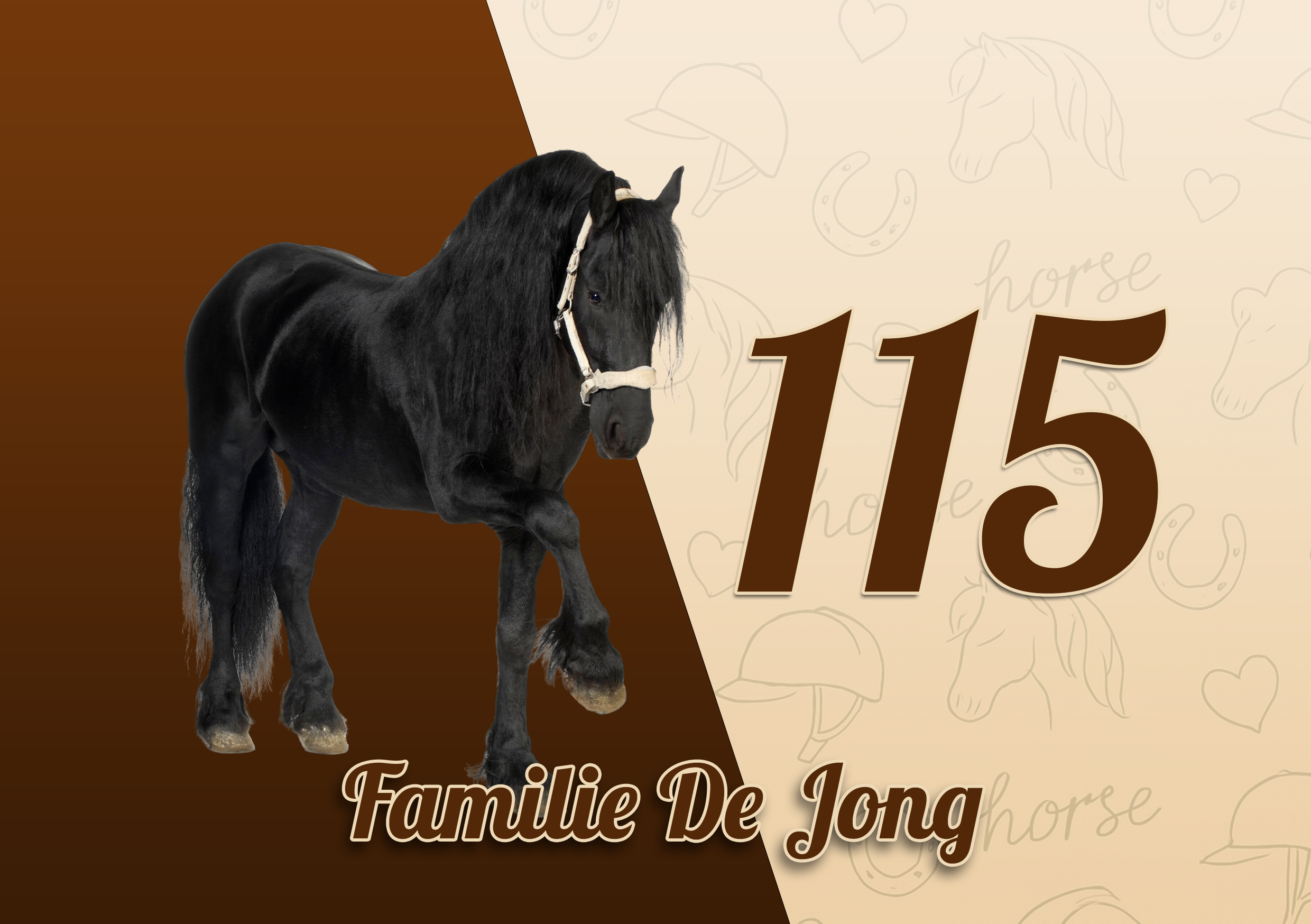 Paarden Naambordje 6