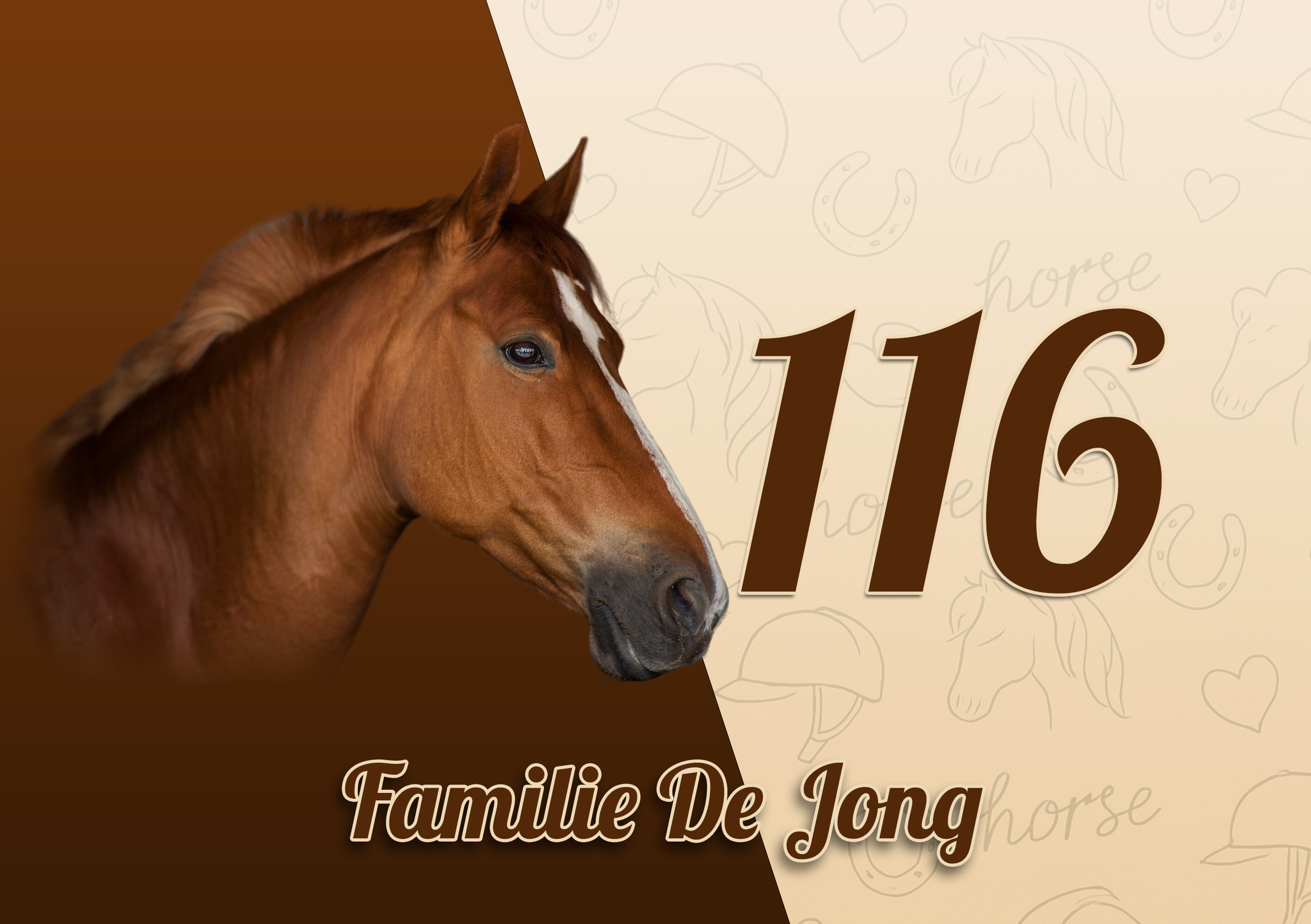 Paarden Naambordje 7
