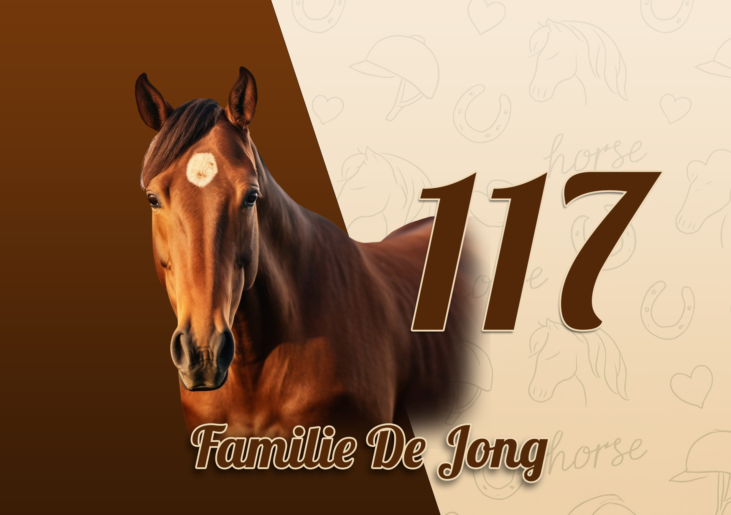 Paarden Naambordje 8